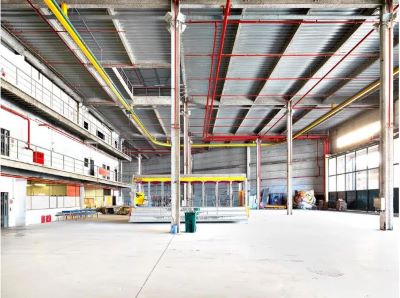 Cidade do Samba II Cidade do Samba II by Massimo Listri, industrial hall with red and yellow iron bars