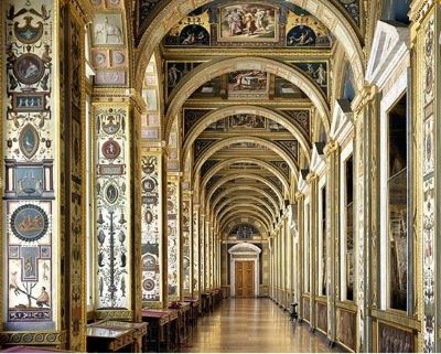 Hermitage Hermitage by Massimo Listri, black and gold baroque gallery