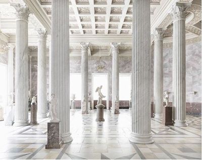 Hermitage II Hermitage II by Massimo listri, white marble porticao with marble statues