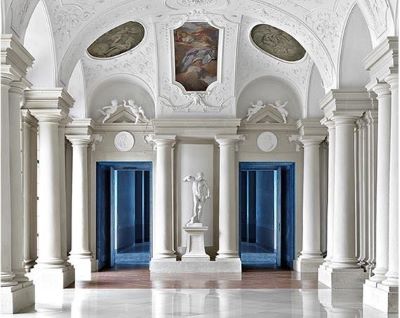 Palazzo Liechtenstein Palazzo Liechtenstein by Massimo Listri, white baroque interiorwith stucco and ceiling fresco
