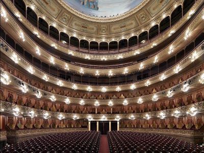 Teatro Colon II Teatro Colon II by Massimo Listri, audience ranks of the red and gold theatre